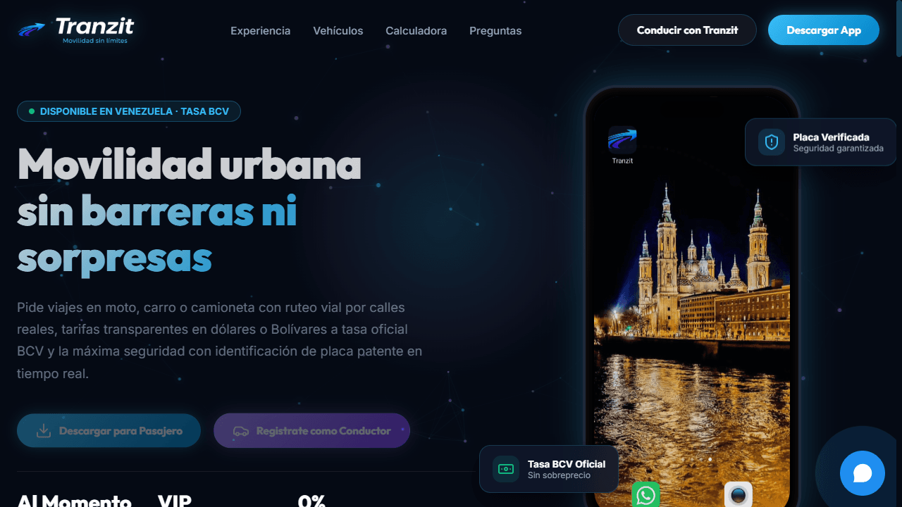 Tranzit - Vista previa del proyecto